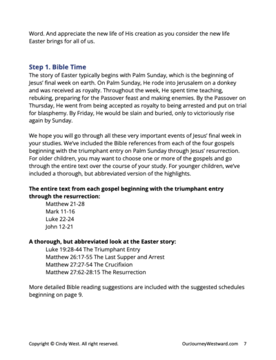 sample page from a science curriculum for homeschoolers